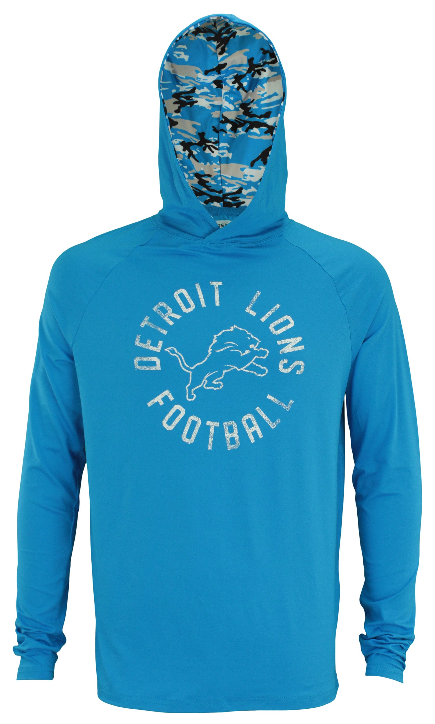 Zubaz NFL Detroit Lions Lightweight Mini Camo Hoody