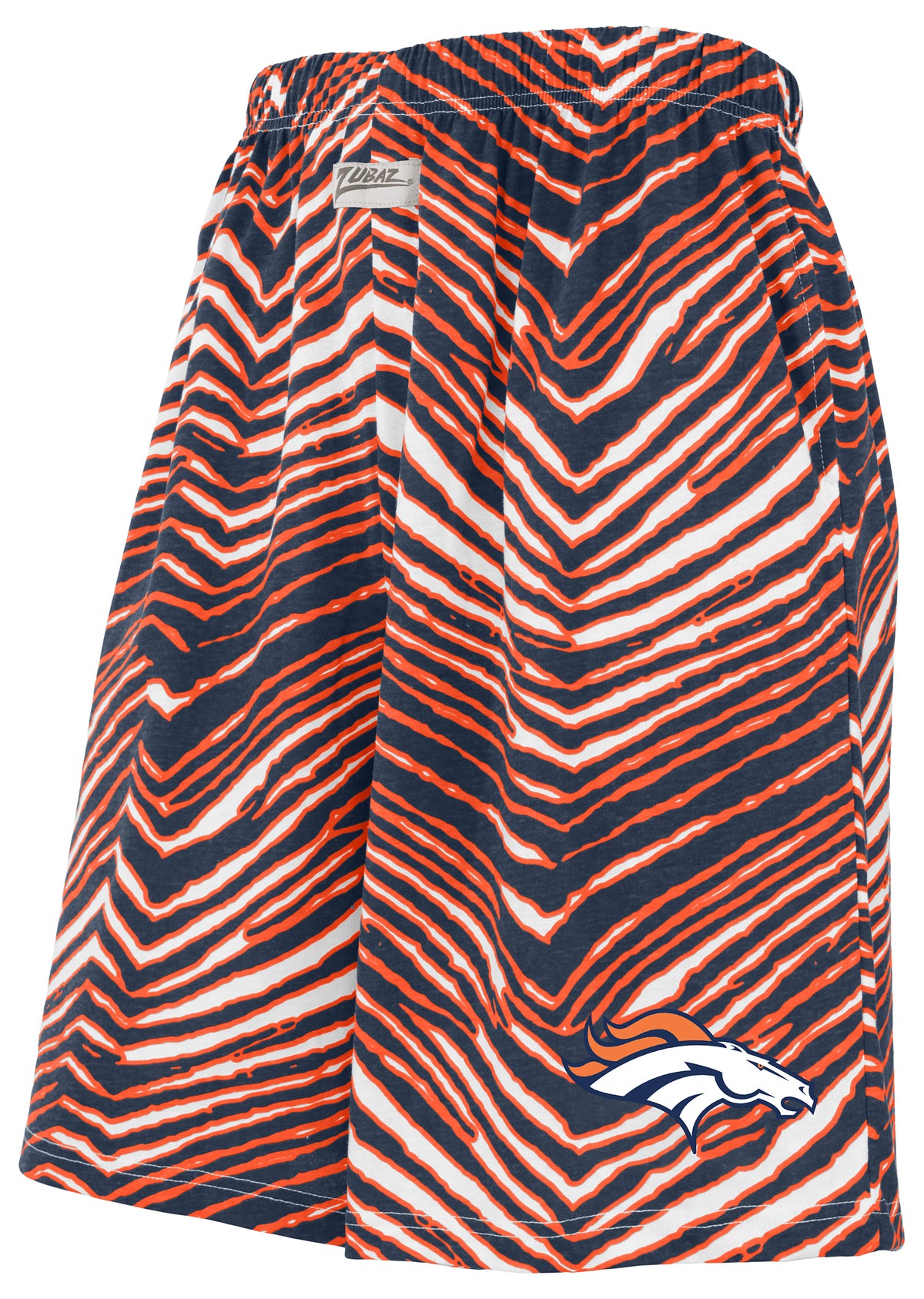 Zubaz NFL Adult Unisex Z88 Zebra Short for Men and Women, Denver Broncos - Official NFL Broncos Zubaz Apparel (1 of 2)