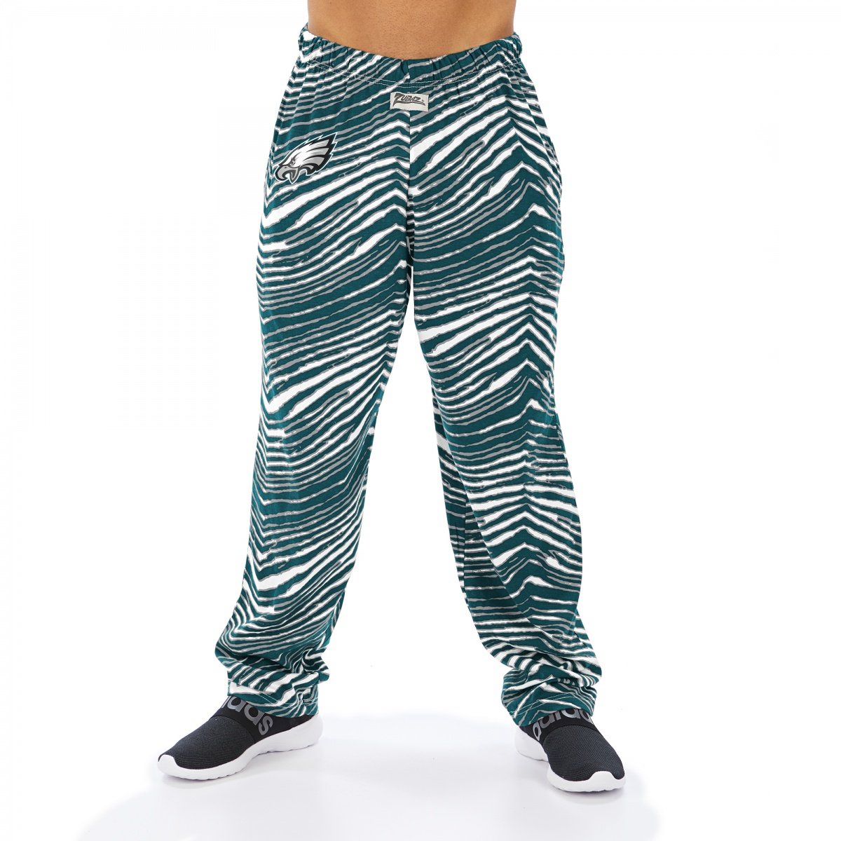 Zubaz NFL Men's Philadelphia Eagles Classic Zebra Print Team Pants