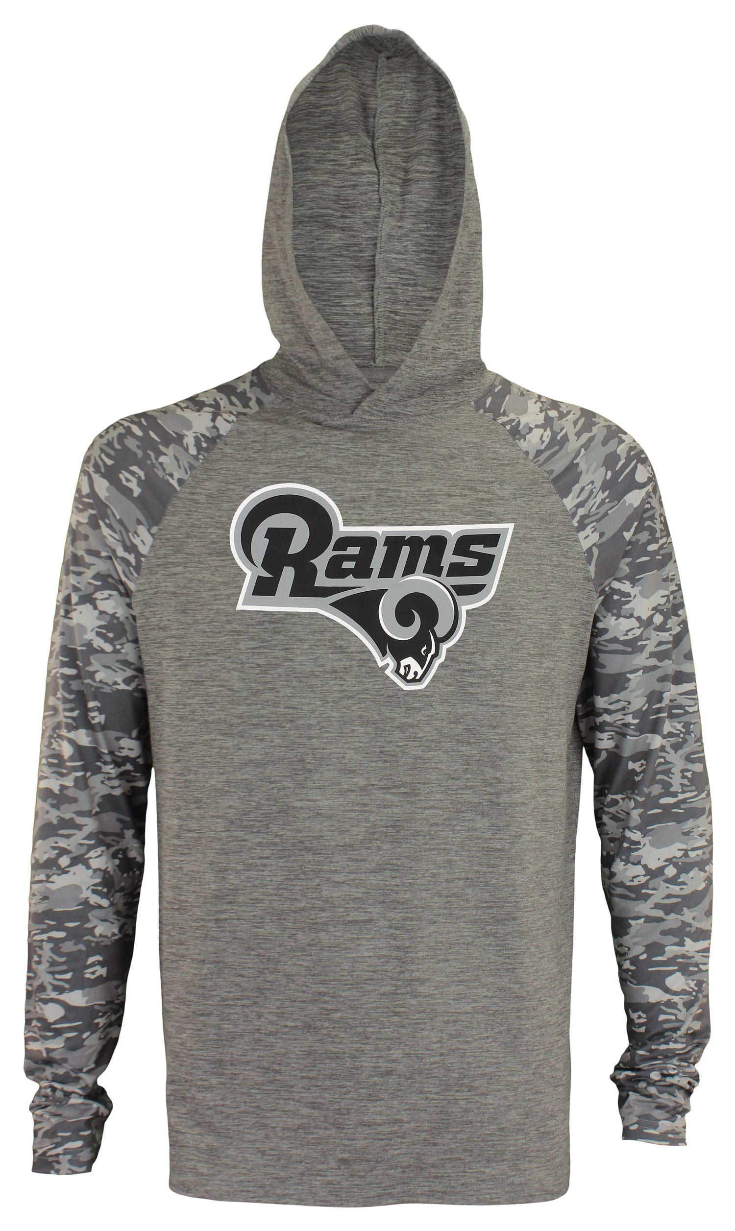 Zubaz NFL Los Angeles Rams Lightweight Long Sleeve Space Dye Hoody