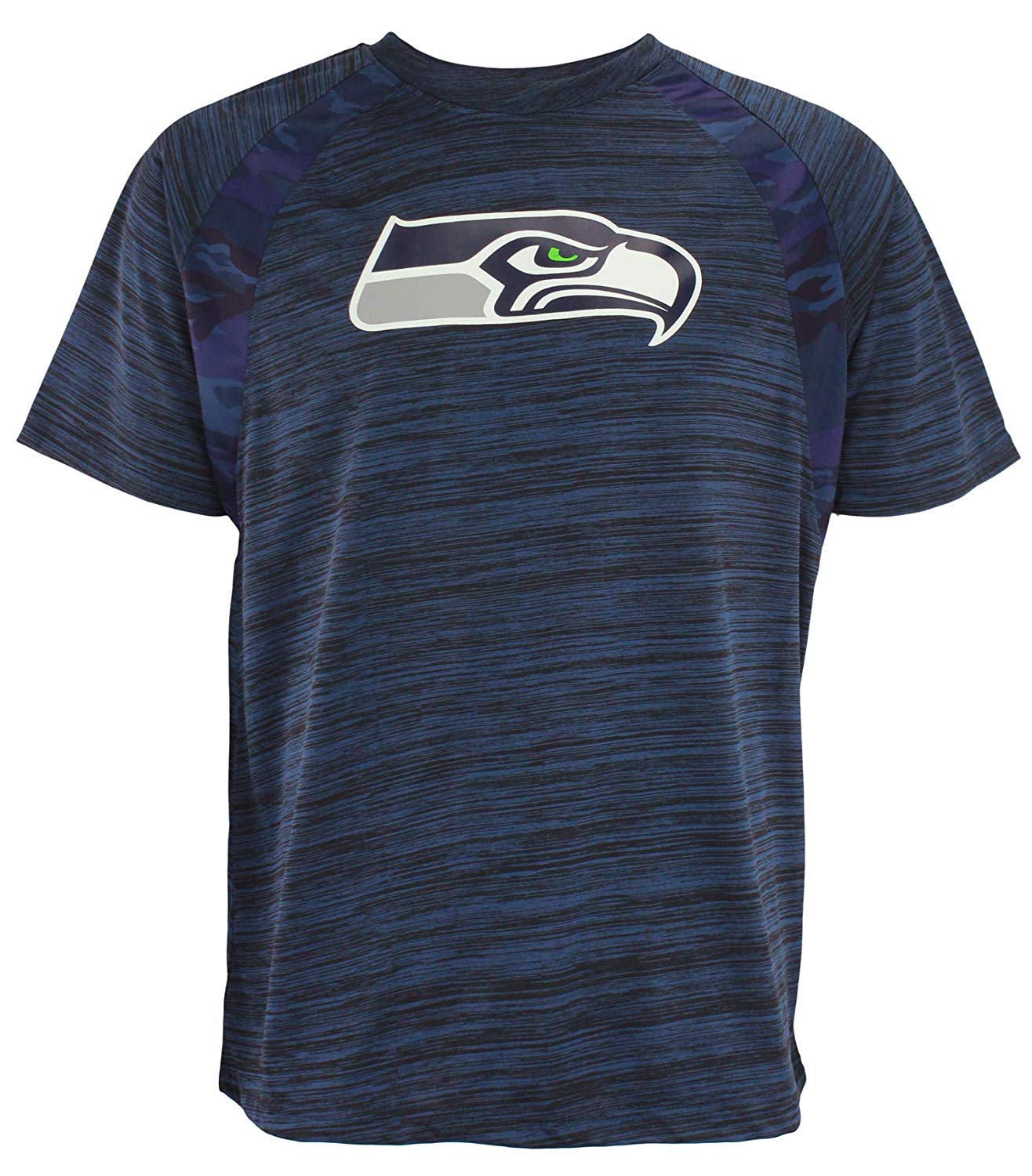 Zubaz NFL Men's Seattle Seahawks Tonal Camo Raglan T-Shirt