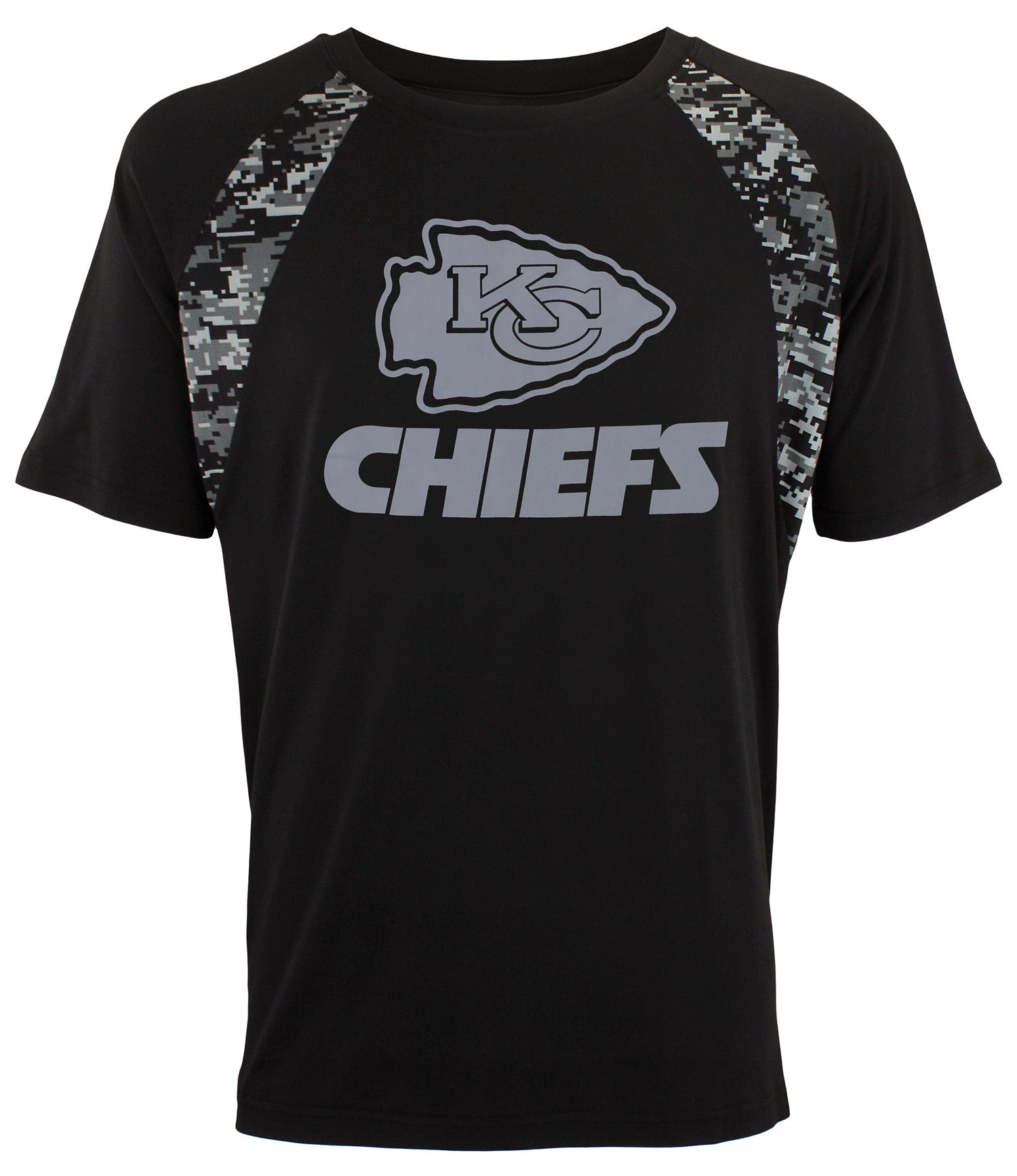 Zubaz NFL Football Men's Kansas City Chiefs Digi Tonal Camo Raglan T-Shirt