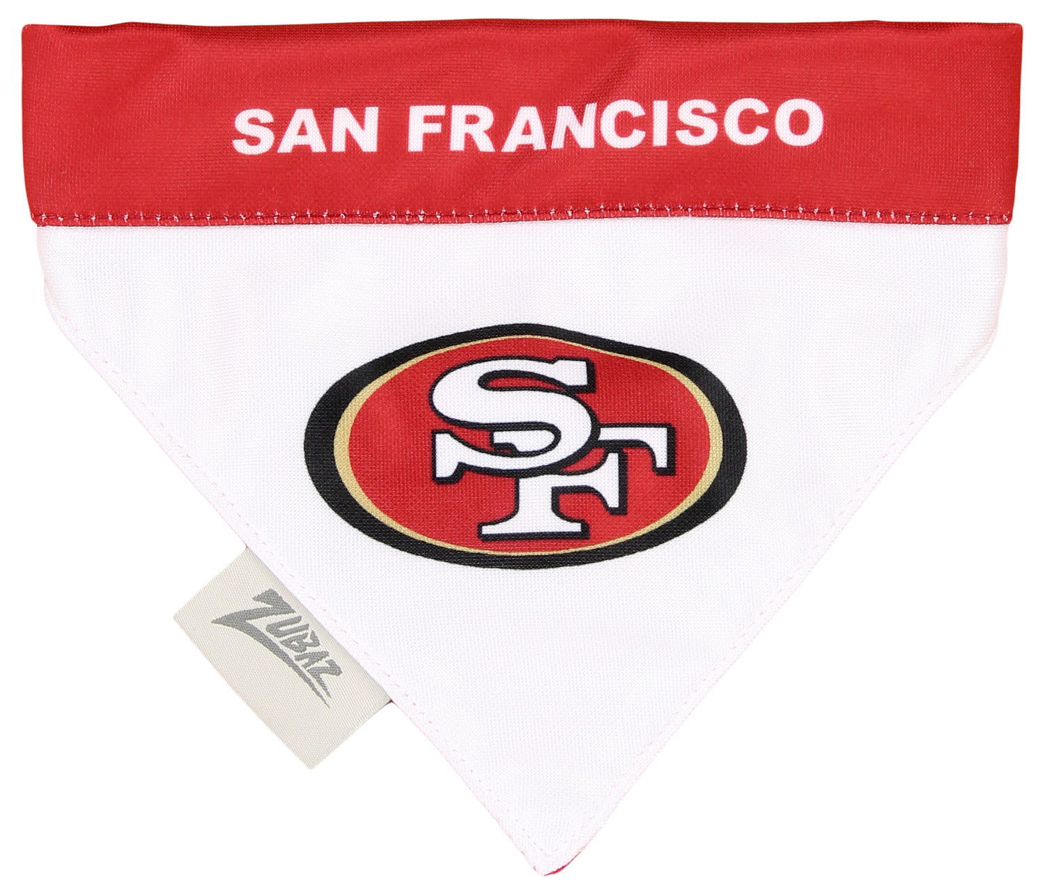 Zubaz X Pets First NFL San Francisco 49ers Reversible Bandana For Dogs & Cats - Official NFL 49ers Zubaz Apparel (3 of 5)
