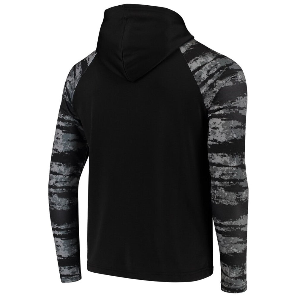 Zubaz NFL Men's Miami Dolphins Oxide Raglan French Terry Pullover Hoodie - Official NFL Dolphins Zubaz Apparel (3 of 3)