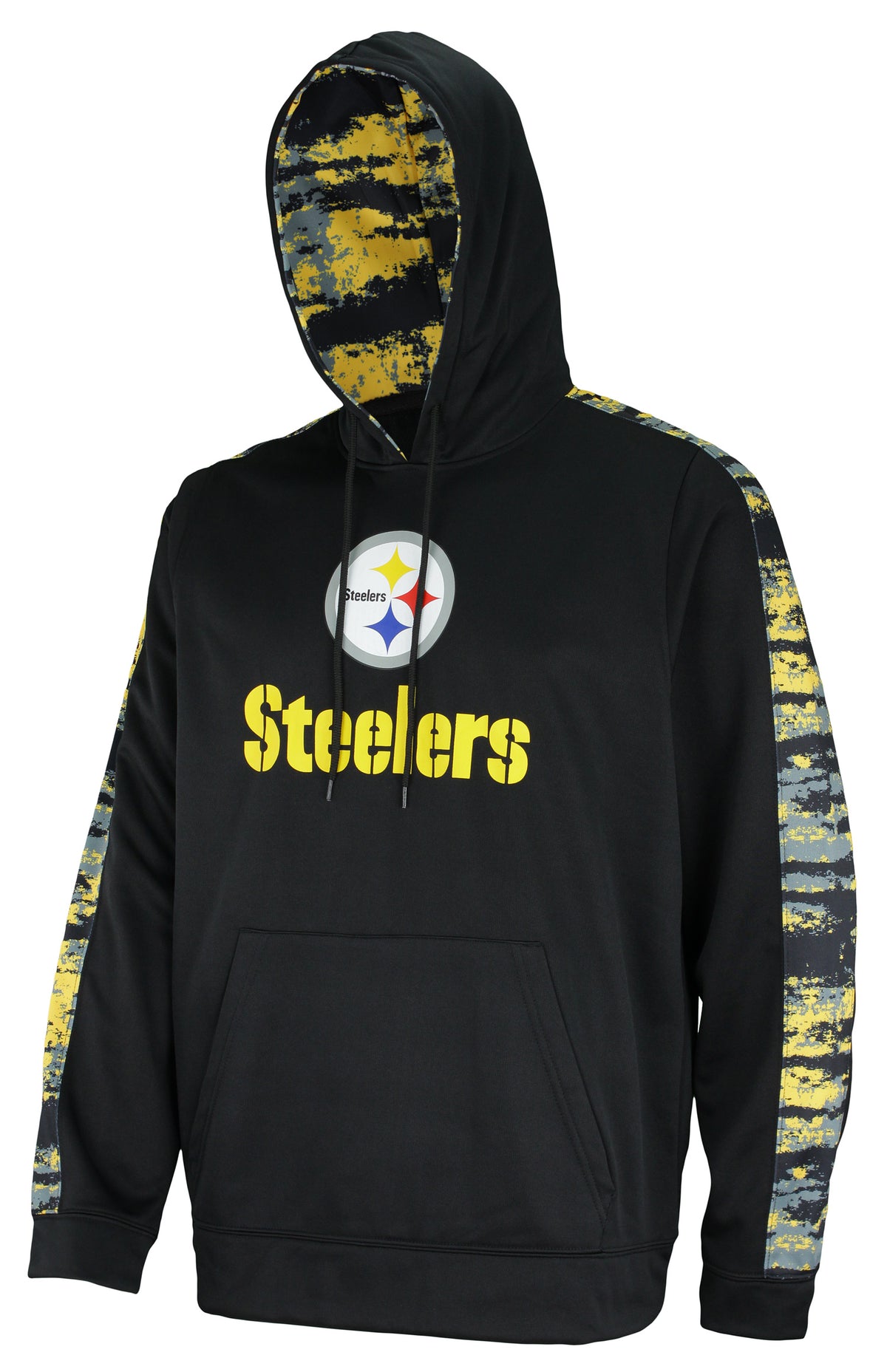 Zubaz NFL Men's Pittsburgh Steelers Performance Hoodie w/ Oxide Sleeves - Official NFL Steelers Zubaz Apparel (1 of 2)