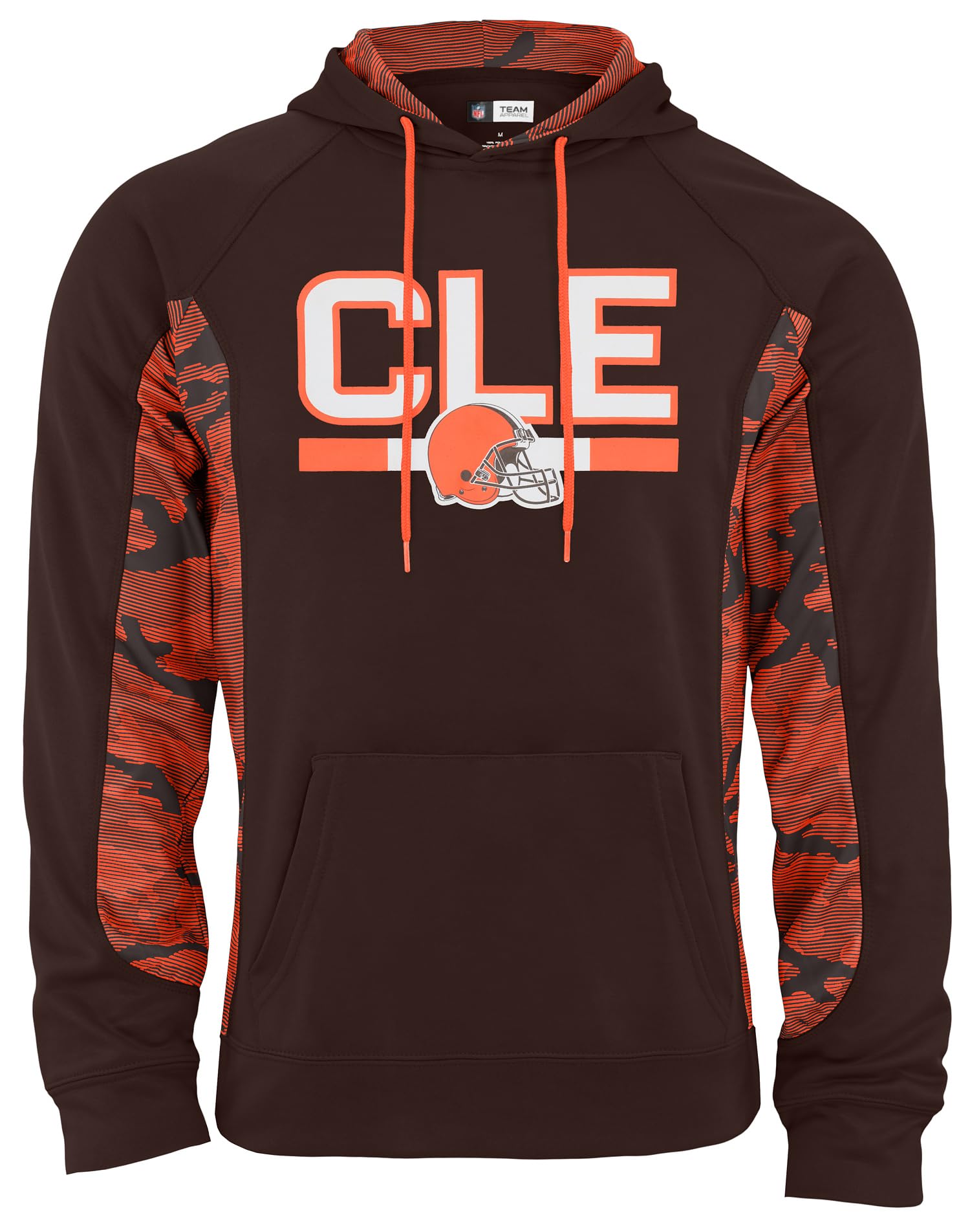 Zubaz NFL Men's Elevated Hoodie With Camo Lines, Cleveland Browns - Official NFL Browns Zubaz Apparel (5 of 6)