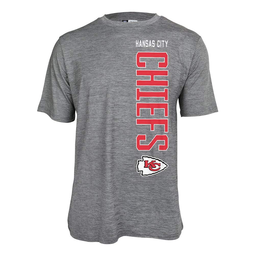 Zubaz NFL Men's Kansas City Chiefs Vertical Team Name Graphic Tee