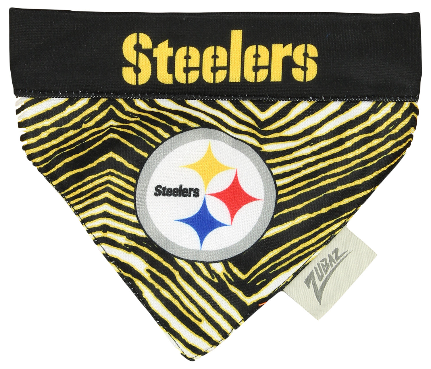 Zubaz X Pets First NFL Pittsburgh Steelers Reversible Bandana For Dogs