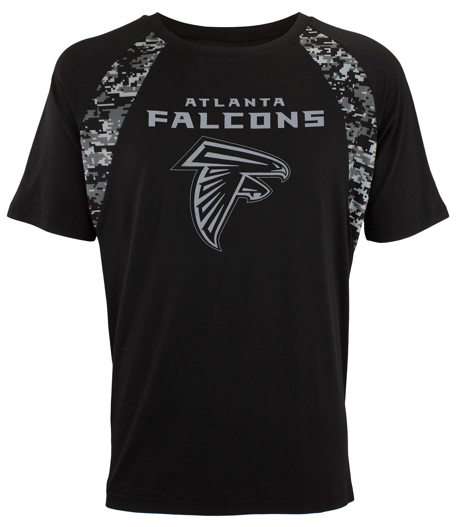 Zubaz NFL Football Men's Atlanta Falcons Digi Tonal Camo Raglan T-Shirt