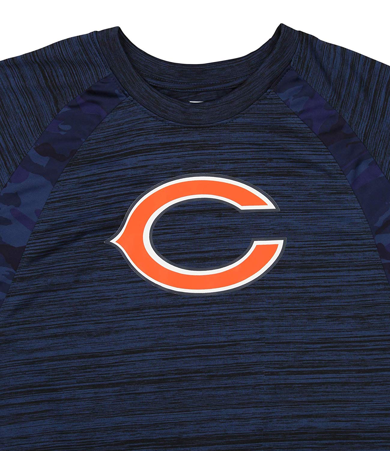 Zubaz NFL Men's Chicago Bears Tonal Camo Raglan T-Shirt