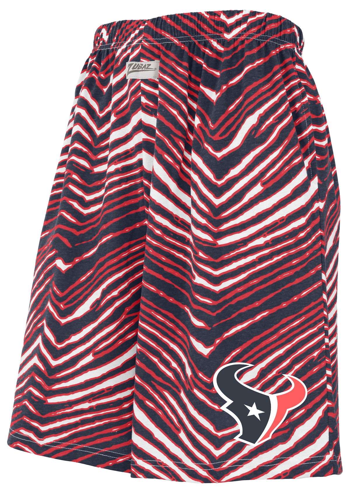Zubaz NFL Adult Unisex Z88 Zebra Short for Men and Women, Houston Texans - Official NFL Texans Zubaz Apparel (1 of 2)