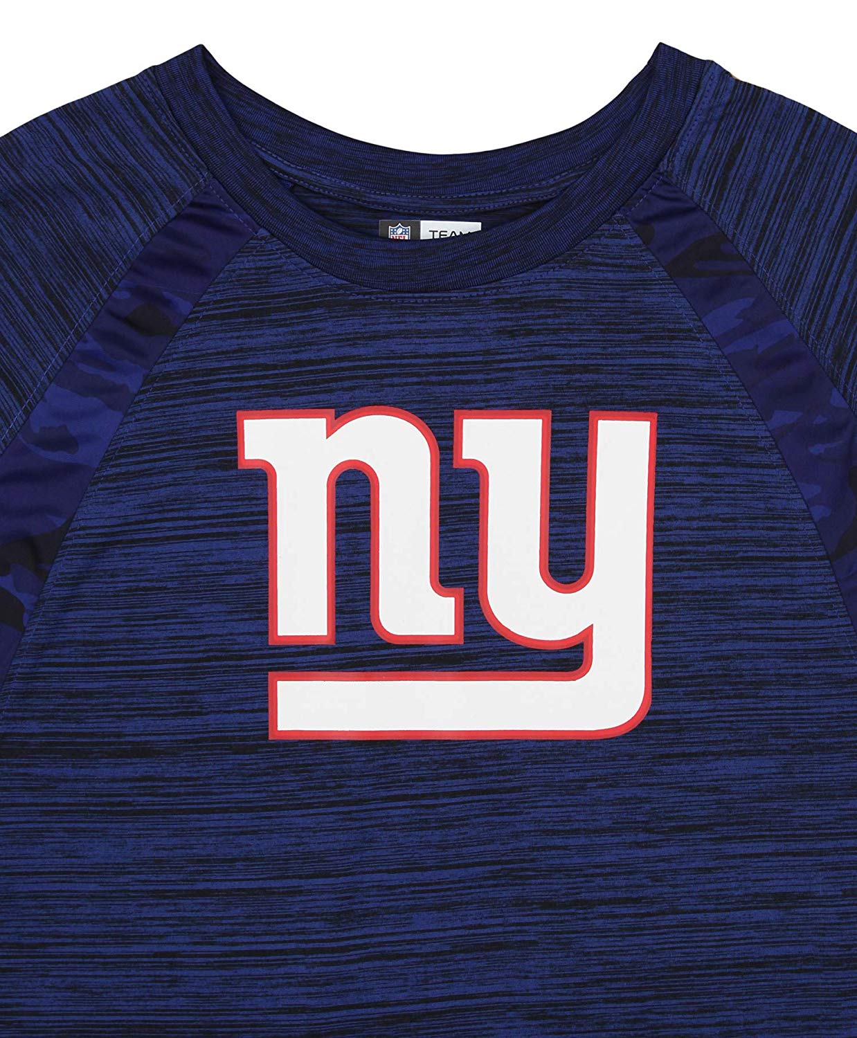Zubaz NFL Men's New York Giants Tonal Camo Raglan T-Shirt