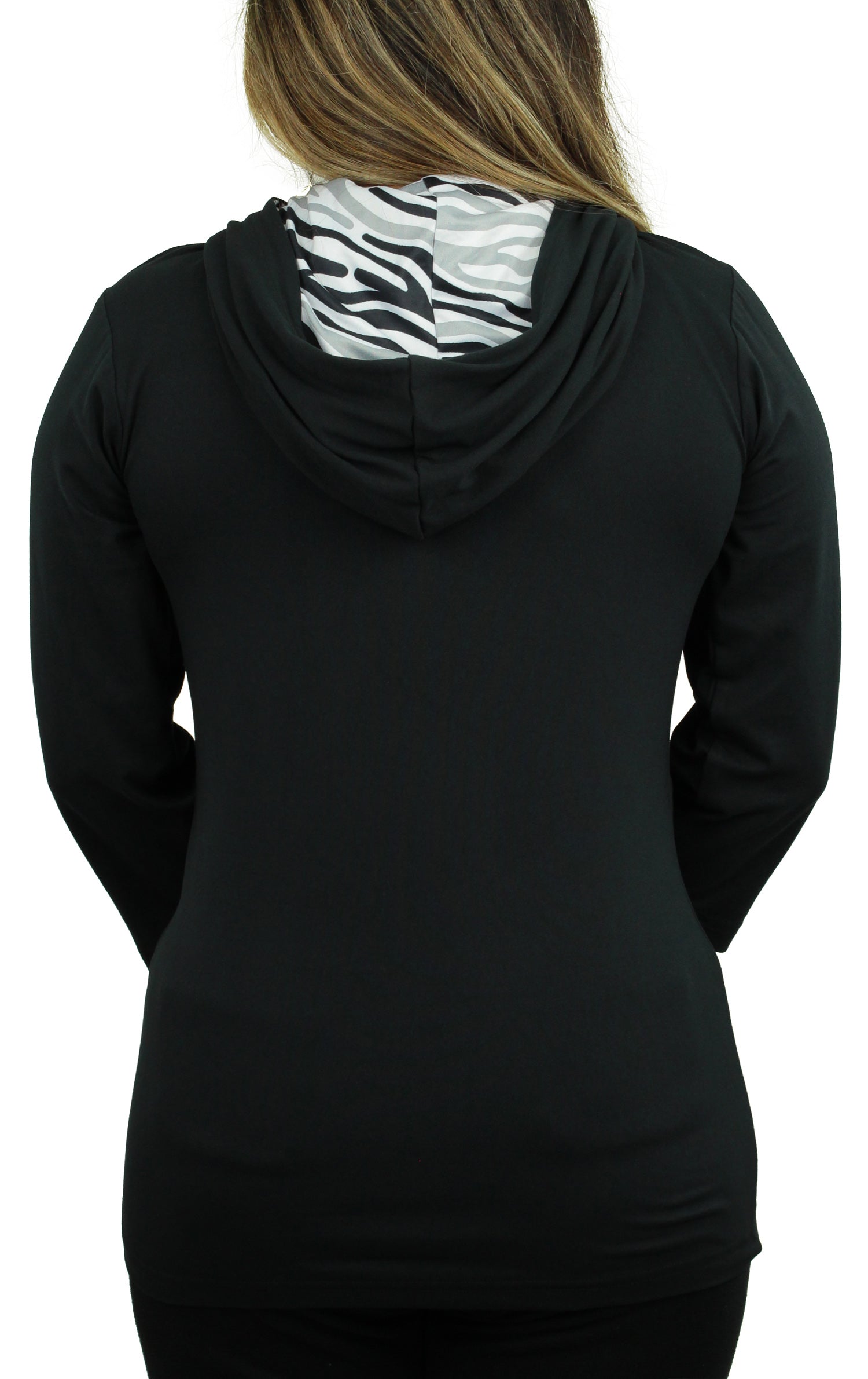 Zubaz NFL Women's Las Vegas Raiders Solid Team Color Lightweight Pullover - Official NFL Raiders Zubaz Apparel (3 of 3)