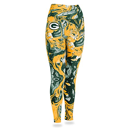 Zubaz NFL Women's Green Bay Packers Team Swirl Leggings