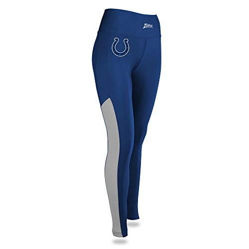 Zubaz NFL Women’s Indianapolis Colts Solid Color Team Logo Leggings