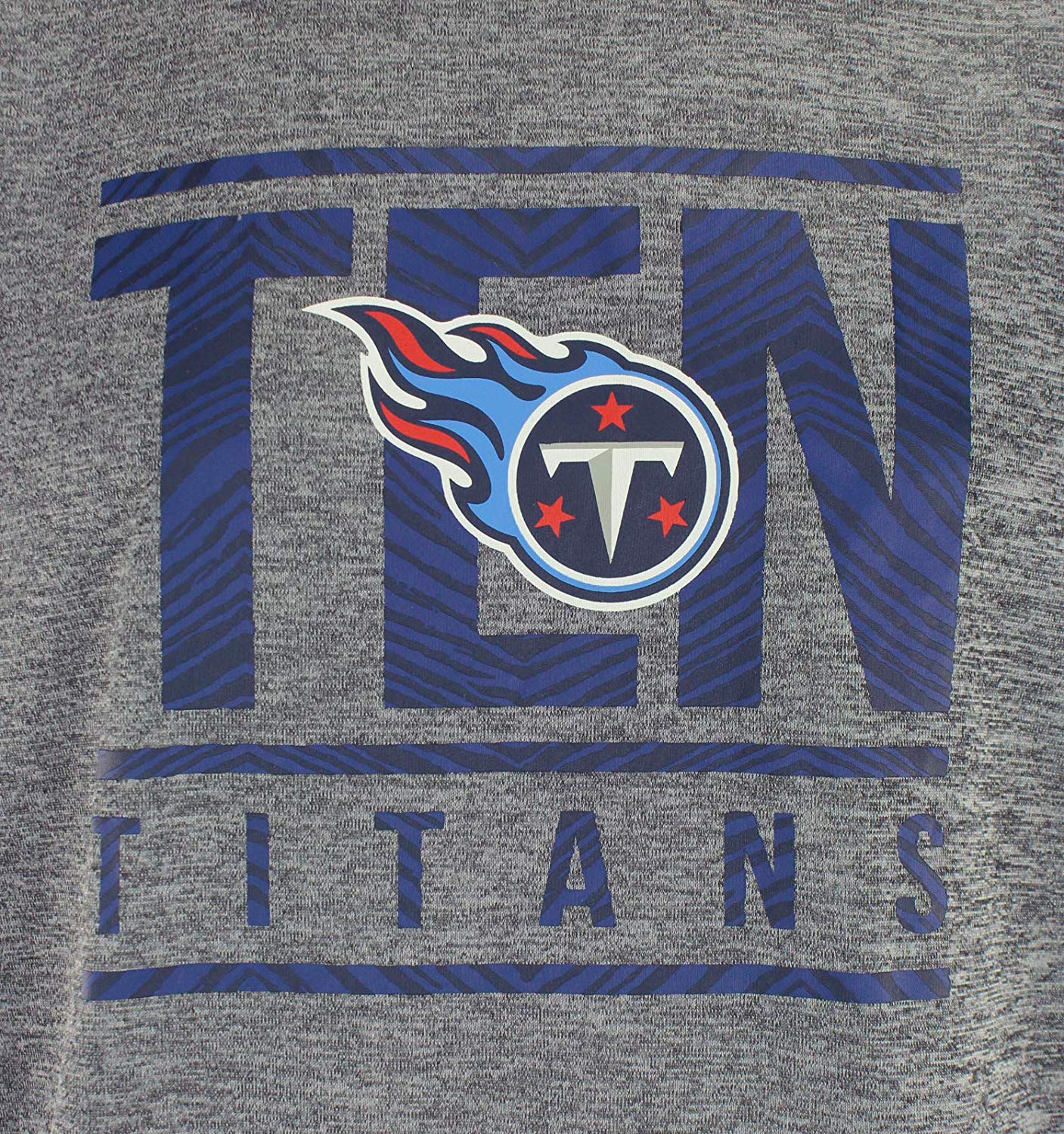 Zubaz NFL Tennessee Titans Men's Lightweight French Terry Crew Neck Sweatshirt