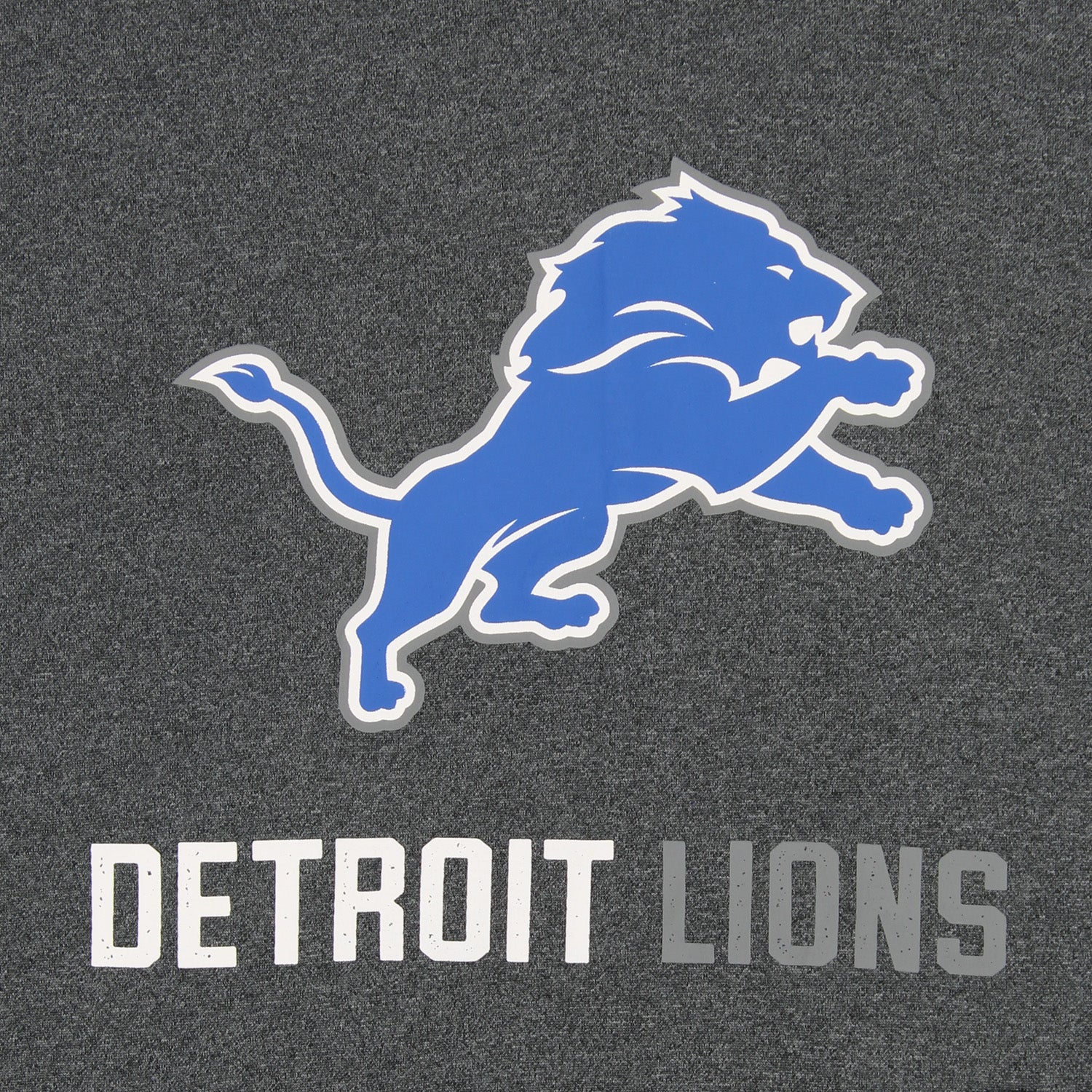 Zubaz NFL Detroit Lions Men's Heather Grey Performance Fleece Hoodie