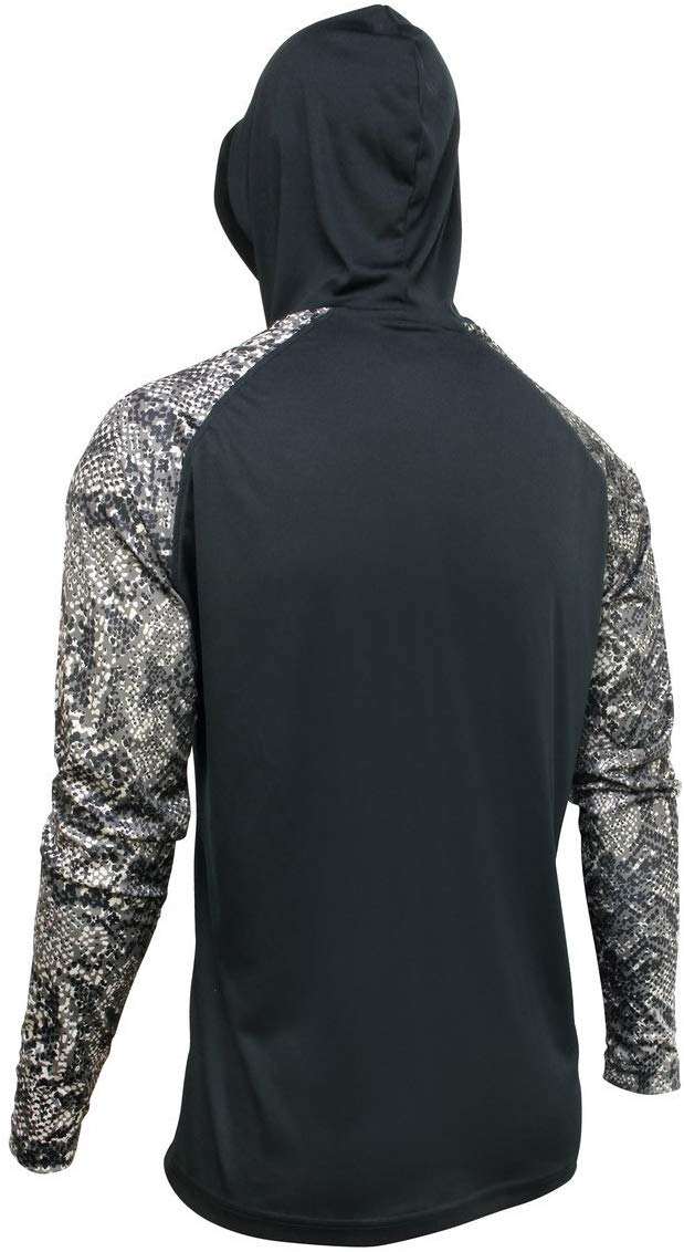 Zubaz NFL Men's Los Angeles Chargers Lightweight Hoodie with Digital Print Sleeves, Black