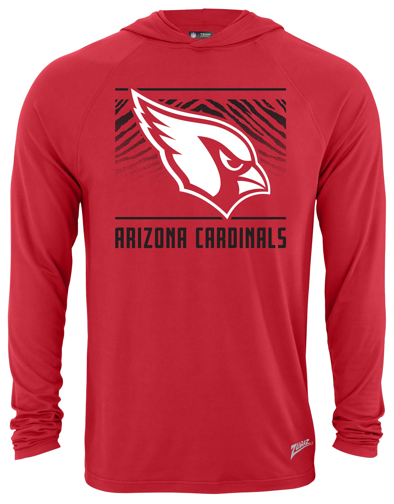 Zubaz NFL Men's Light Weight Team Color Hoodie, Alternate Tunnel Logo, Arizona Cardinals - Official NFL Cardinals Zubaz Appar