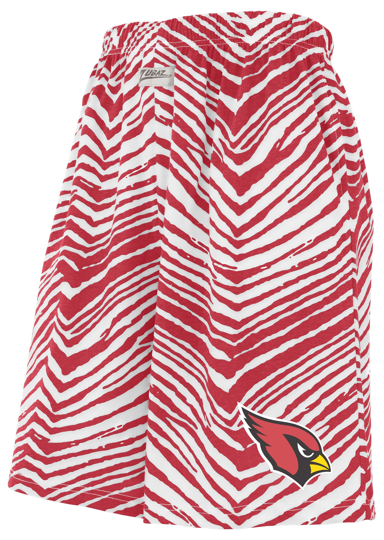 Zubaz NFL Adult Unisex Z88 Zebra Short for Men and Women, Arizona Cardinals - Official NFL Cardinals Zubaz Apparel (1 of 2)