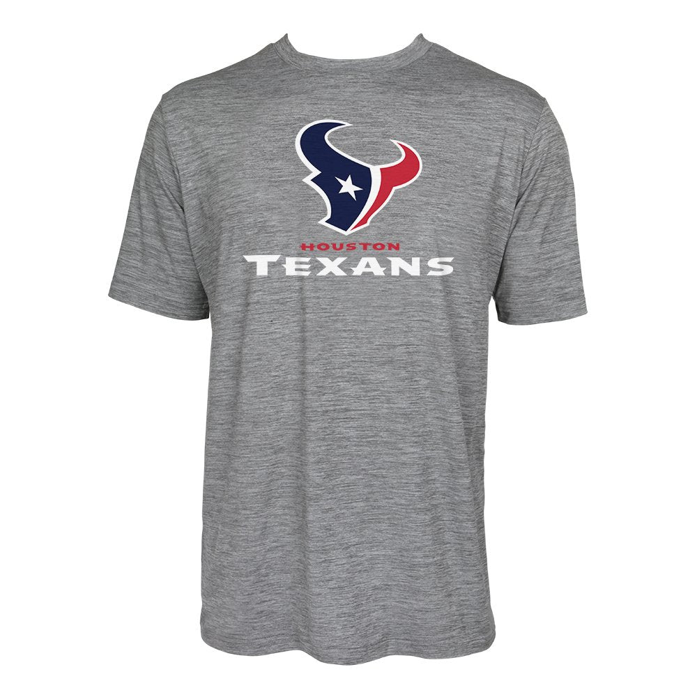 Zubaz NFL Men's Houston Texans Team Name and Logo Wordmark Tee