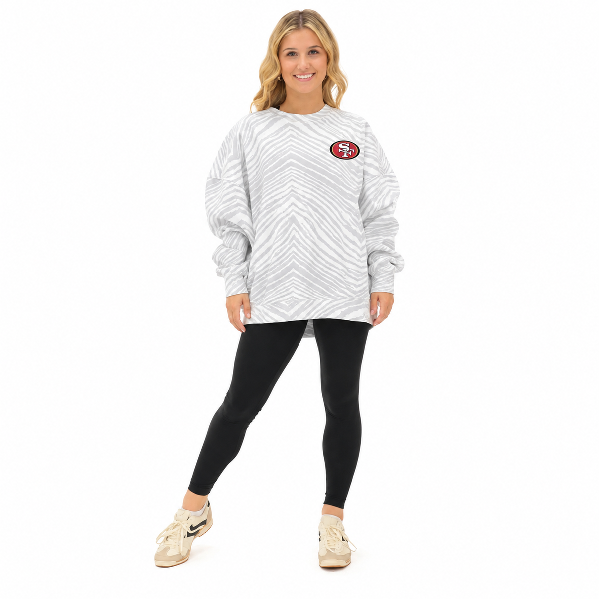 Jerry Rice - San Francisco 49ers Full Back Zebra Crewneck