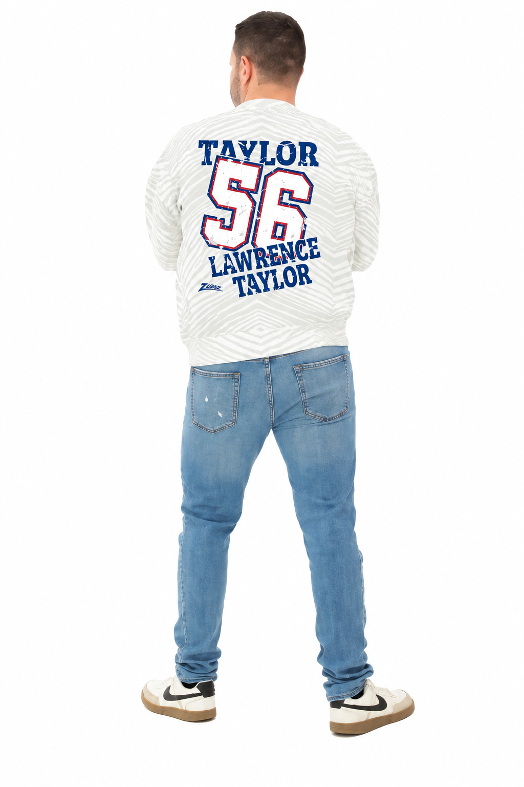 Lawrence Taylor - New York Giants Full Back Zebra Crewneck