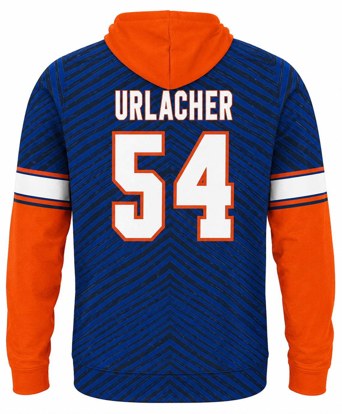 Brian Urlacher Chicago Bears Legends Tonal Gameday Hoodie - back