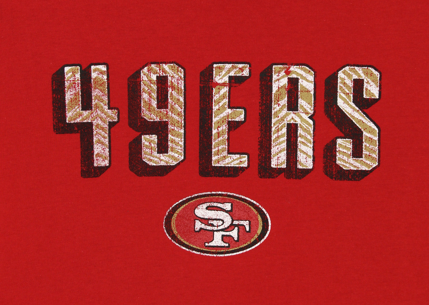 Zubaz NFL Men's San Francisco 49ers Short Sleeve Zeb Graphic T-Shirt