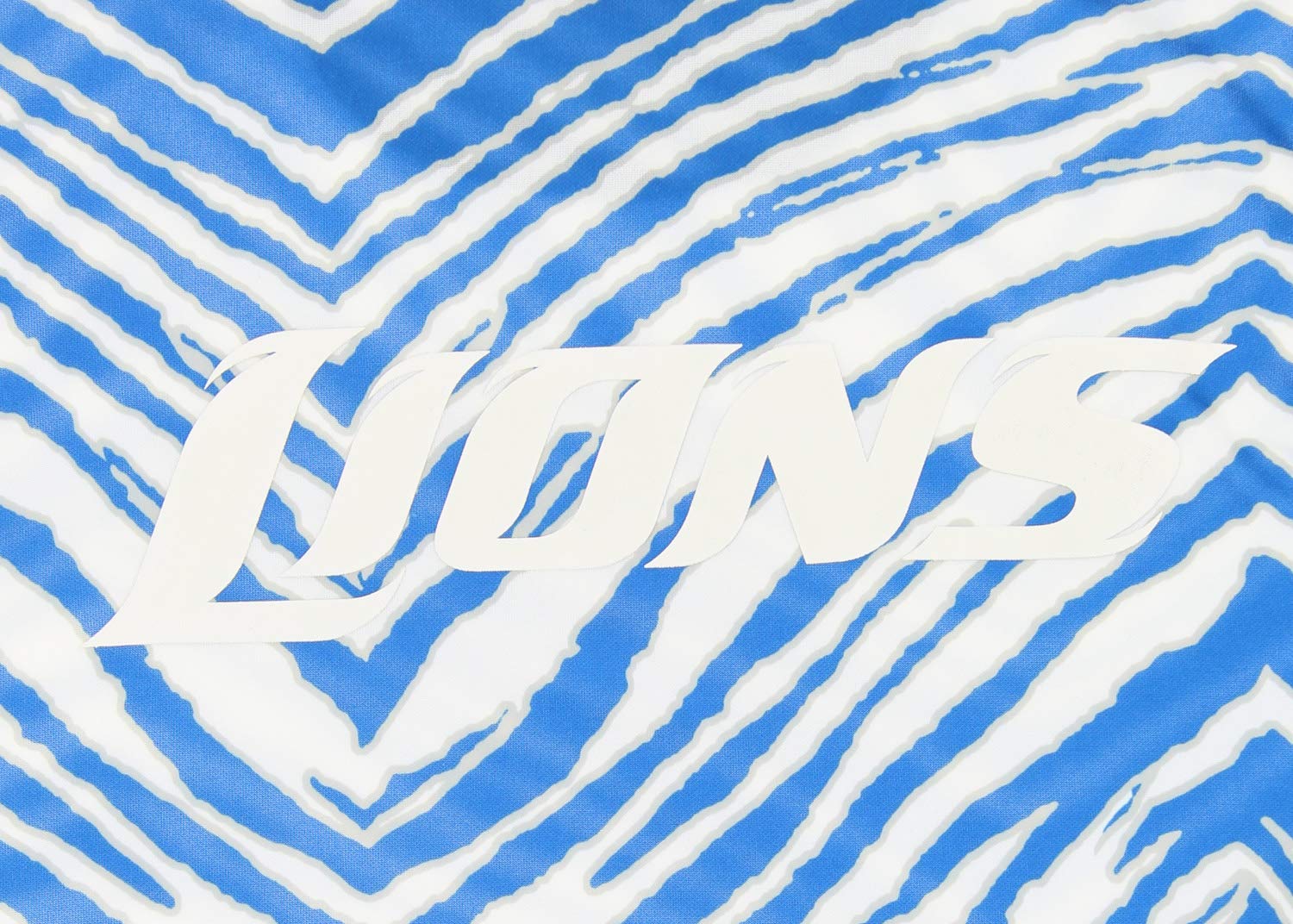 Zubaz NFL Football Men's Detroit Lions Zebra Print Touchdown Hoodie