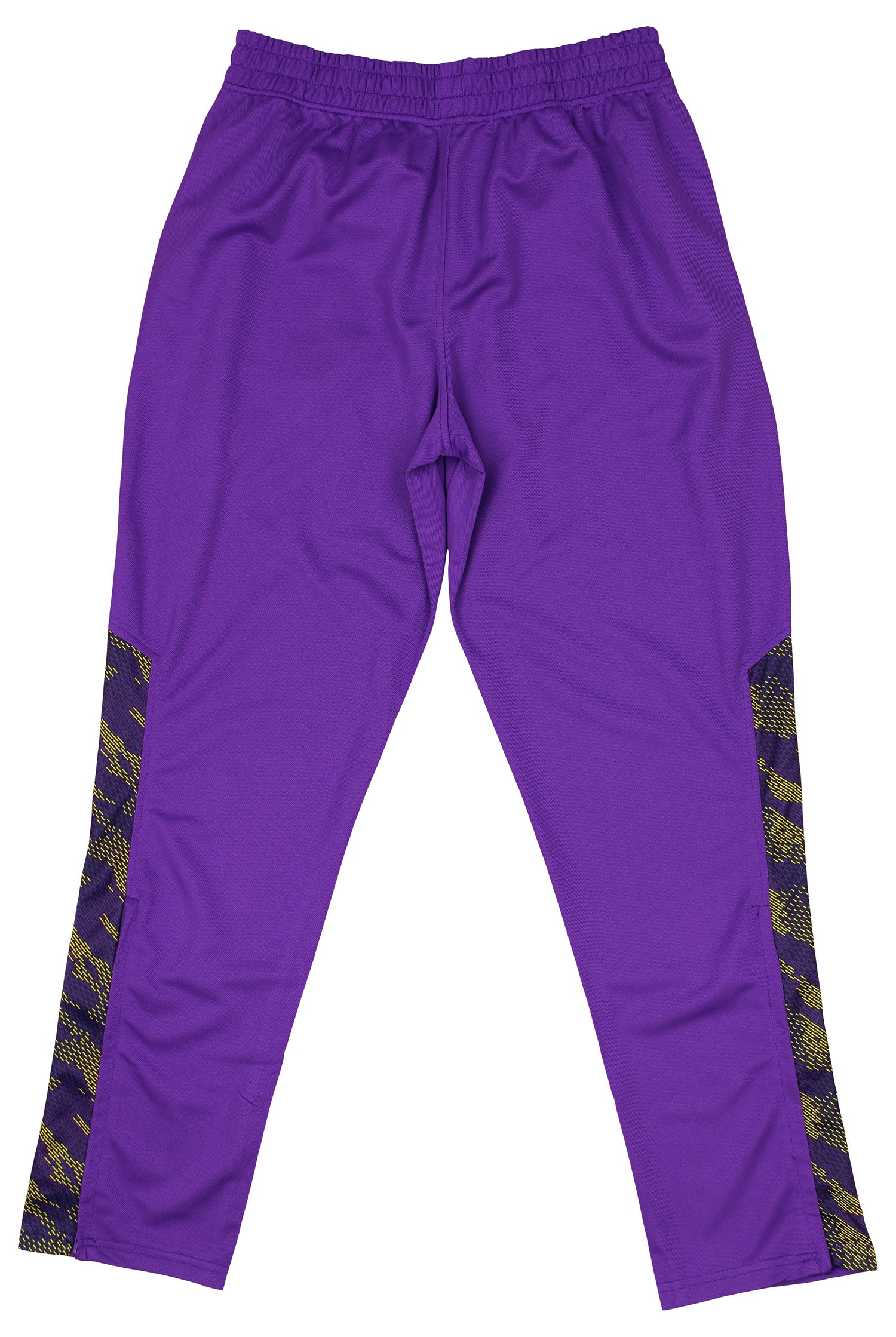 Zubaz NFL Men's MINNESOTA VIKINGS SOLID TEAM COLOR ELEVATED JACQUARD TRACK PANT W/ VIPER ACCENT Small - Official NFL Vikings