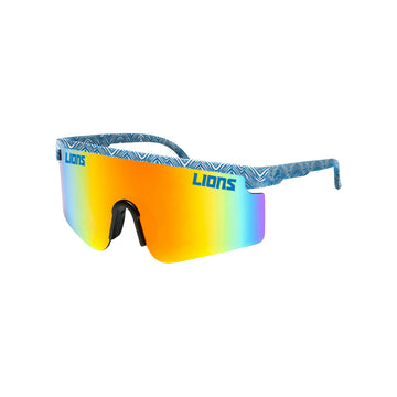 Zubaz x FOCO NFL Detroit Lions Collab 90s Retro Swag Sunglasses