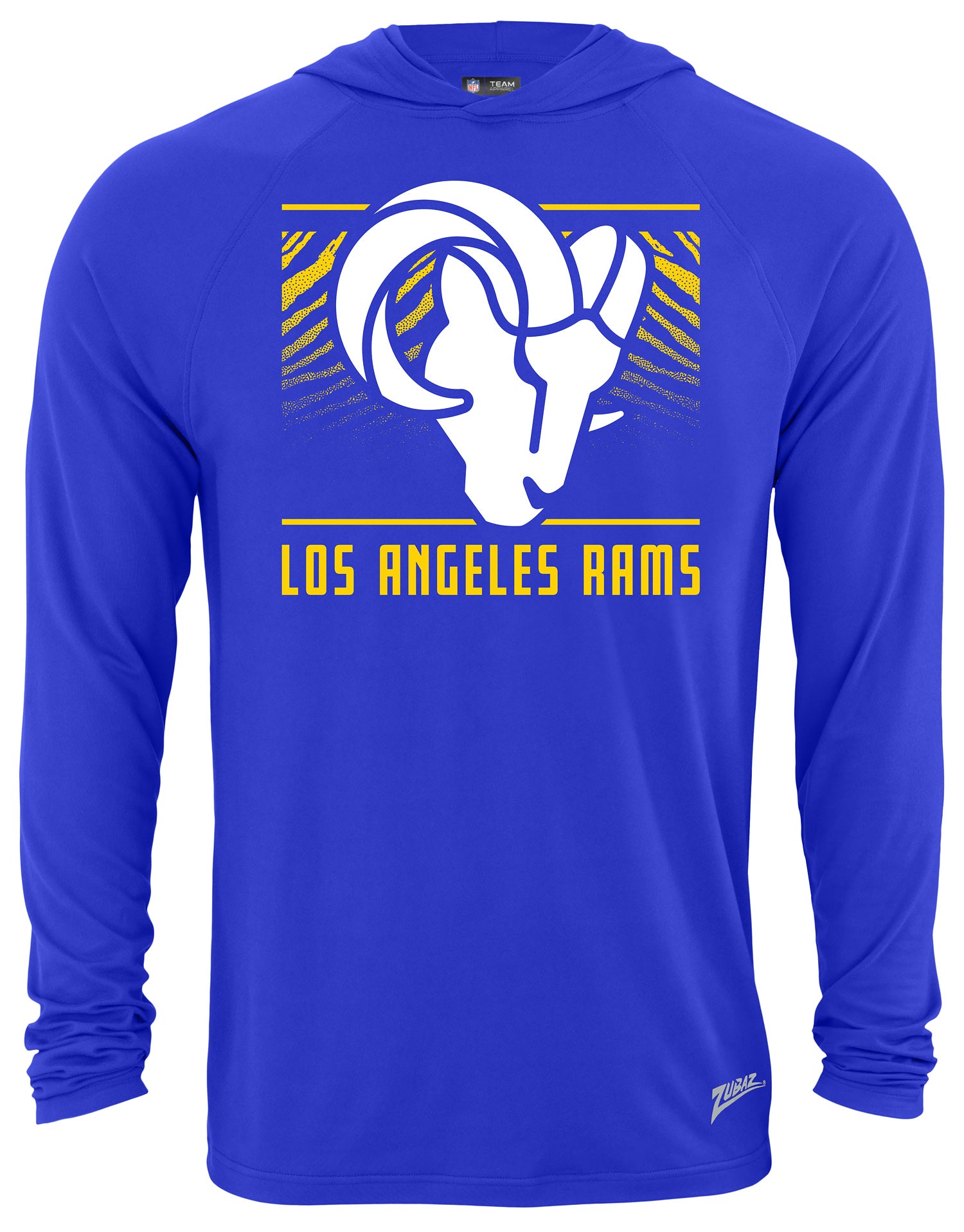 Zubaz NFL Men's Light Weight Team Color Hoodie, Alternate Tunnel Logo, LA Rams - Official NFL Rams Zubaz Apparel (1 of 2)