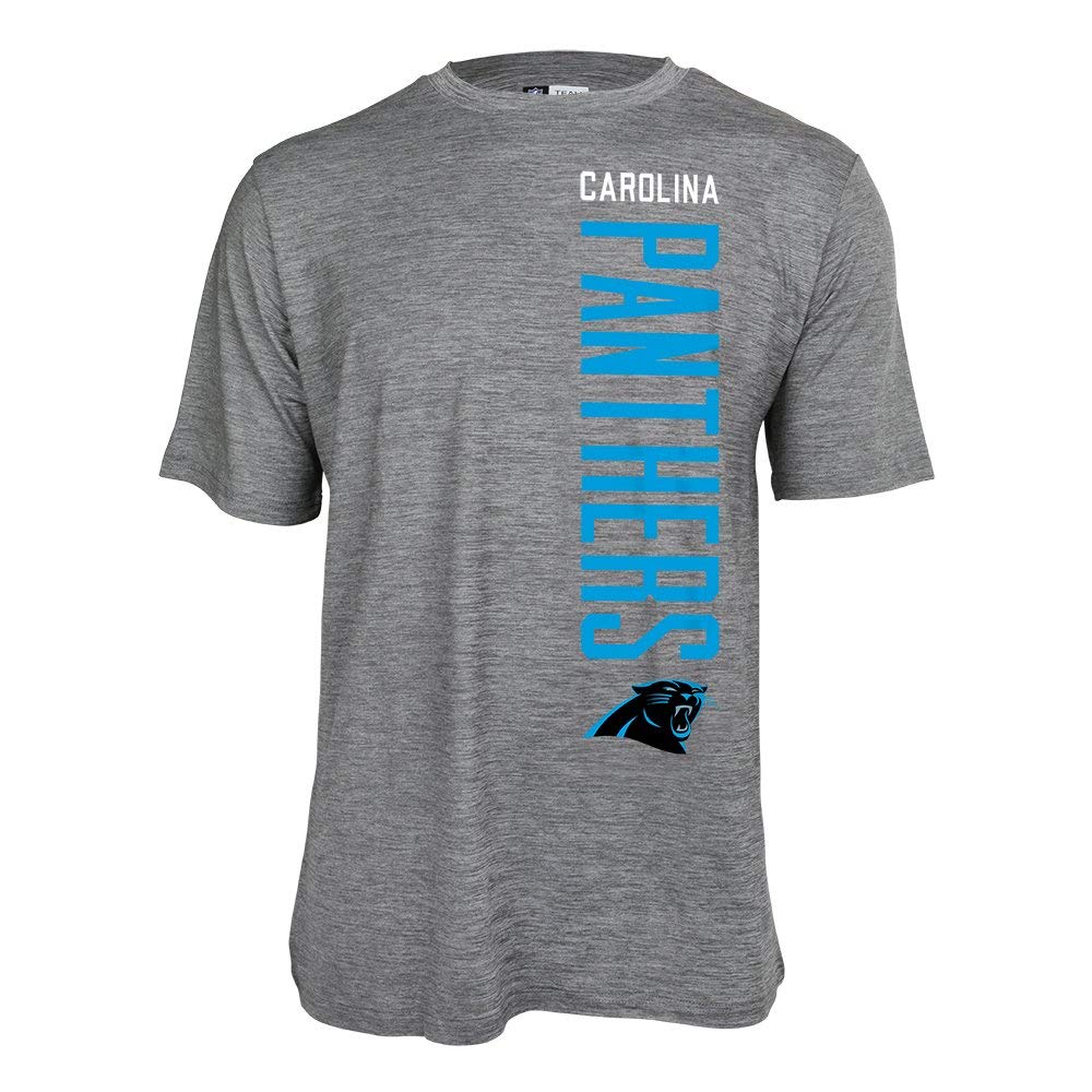 Zubaz NFL Men's Carolina Panthers Vertical Team Name Graphic Tee