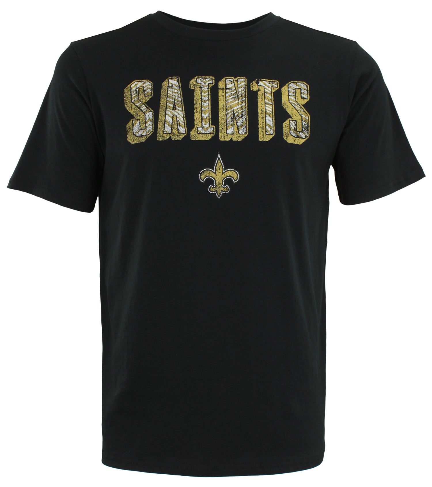 Zubaz NFL Men's New Orleans Saints Short Sleeve Zeb Graphic T-Shirt