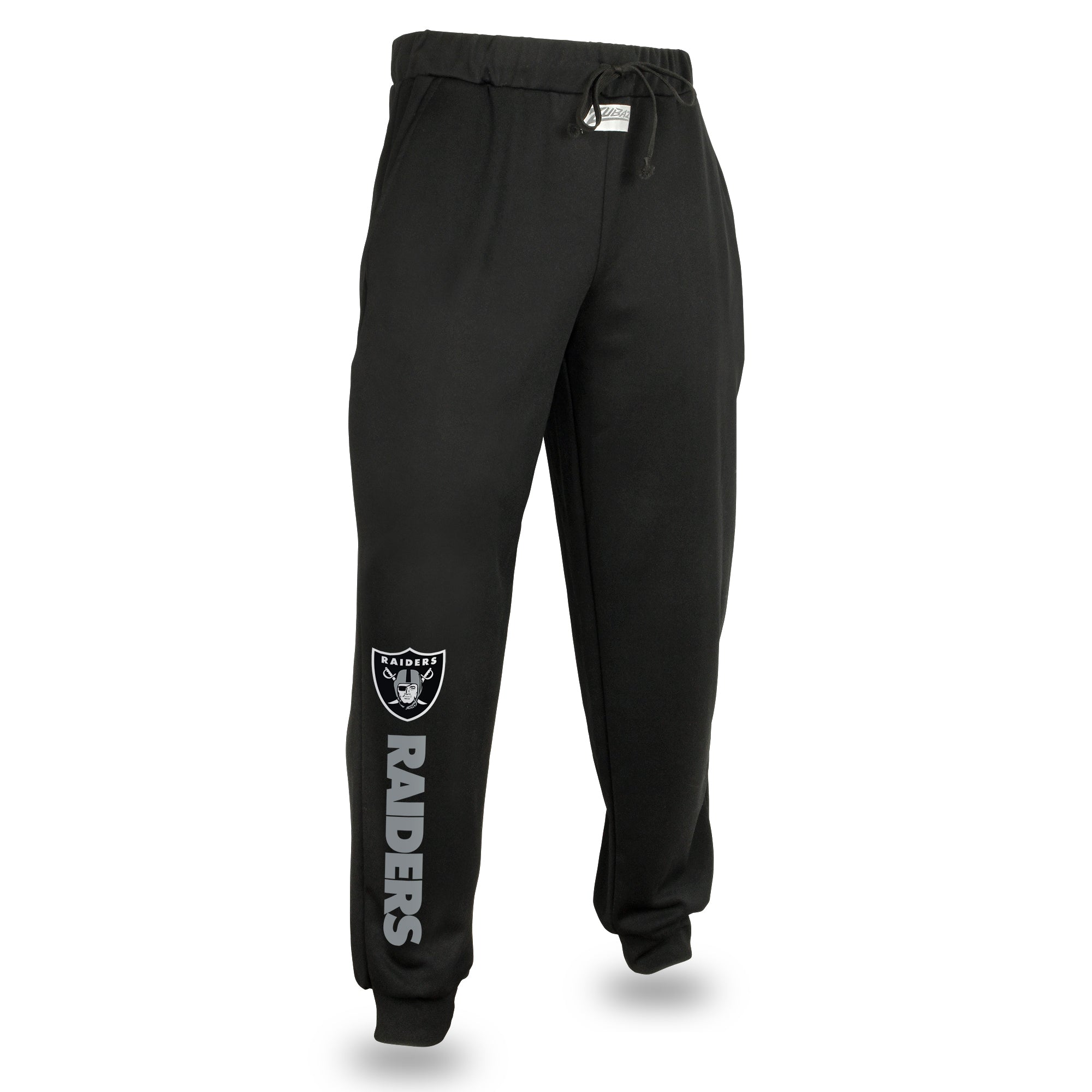 Zubaz NFL Men's Oakland Raiders Team Color Joggers, Black