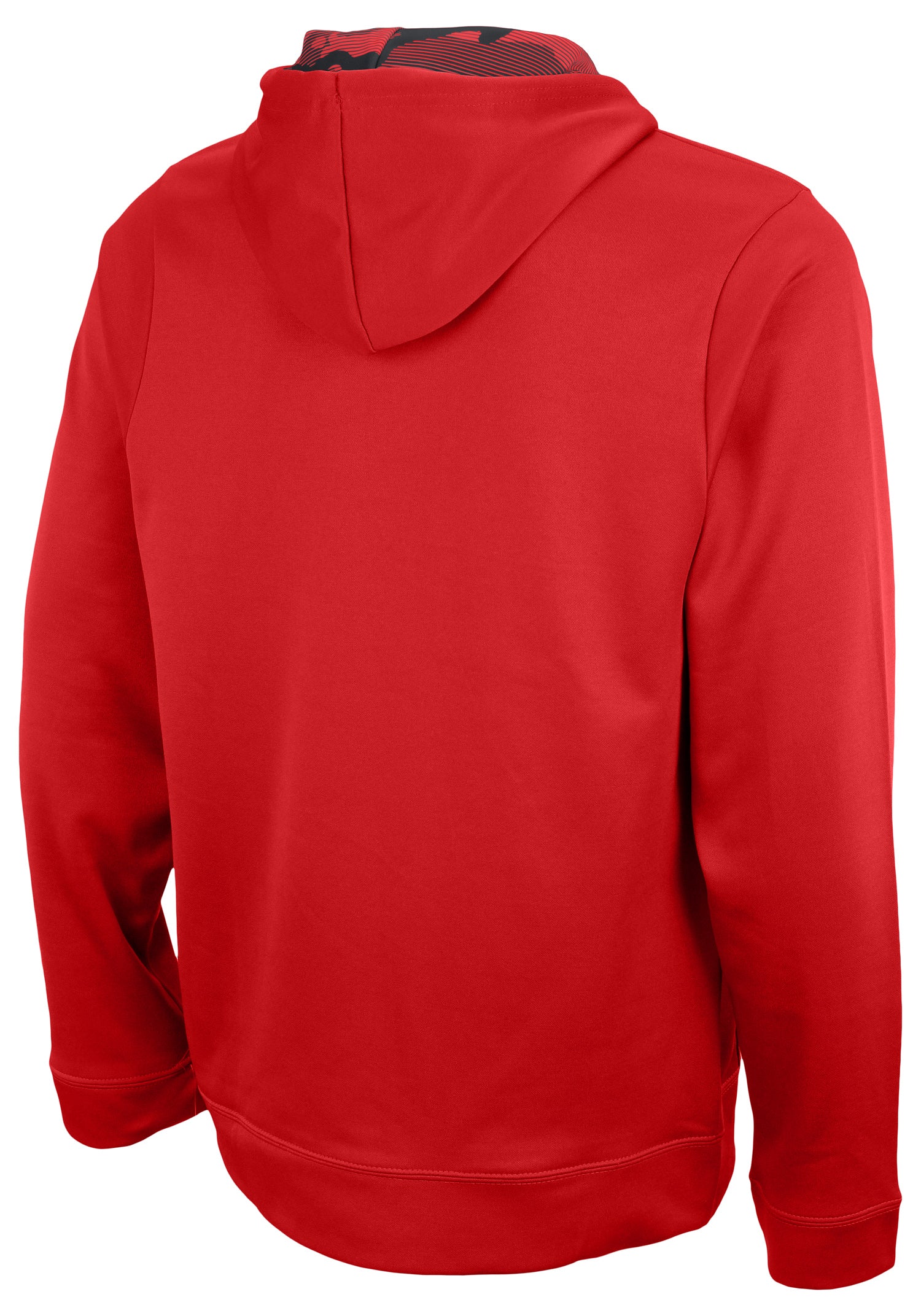 Zubaz NFL Men's Kansas City Chiefs Solid Team Hoodie with Camo Lined Hood