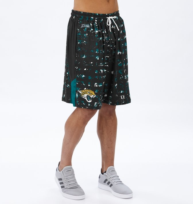 Zubaz NFL Men's Jacksonville Jaguars Color Grid Shorts