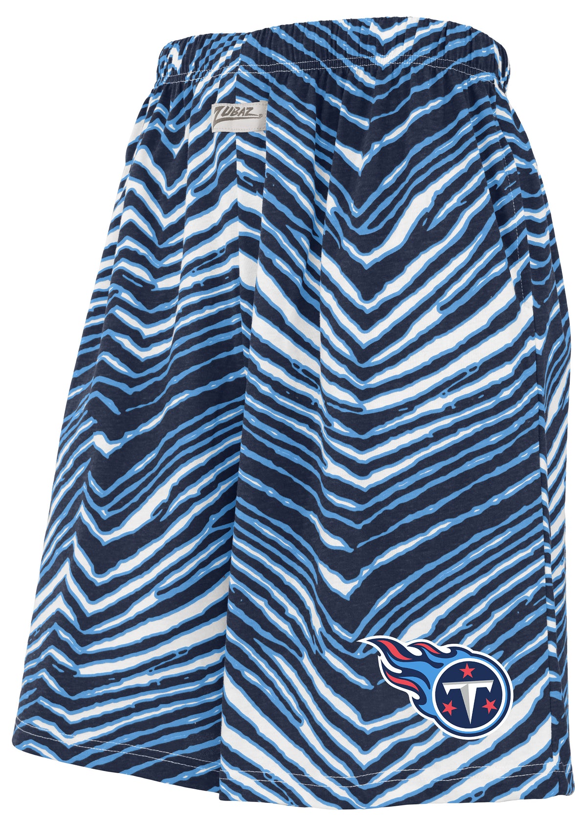 Zubaz NFL Adult Unisex Z88 Zebra Short for Men and Women, Tennessee Titans - Official NFL Titans Zubaz Apparel (1 of 2)