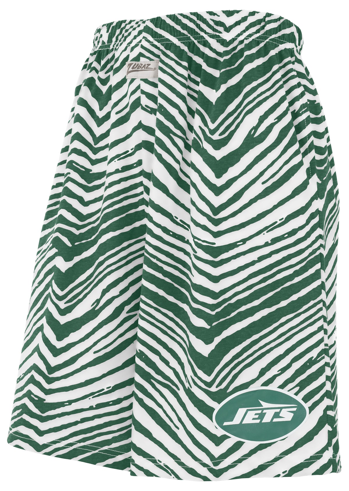 Zubaz NFL Adult Unisex Z88 Zebra Short for Men and Women, New York Jets - Official NFL Jets Zubaz Apparel (1 of 2)