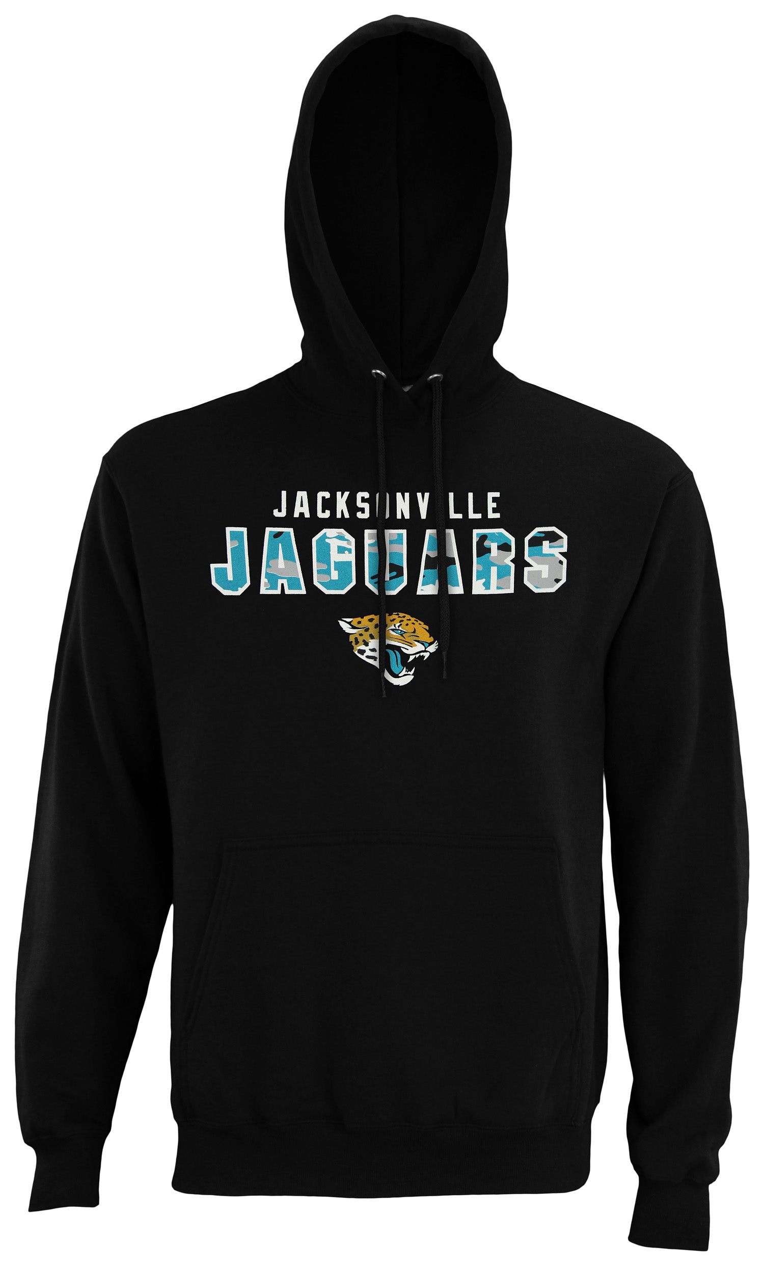 Zubaz NFL Men's Jacksonville Jaguars Camo Block Logo Hoodie