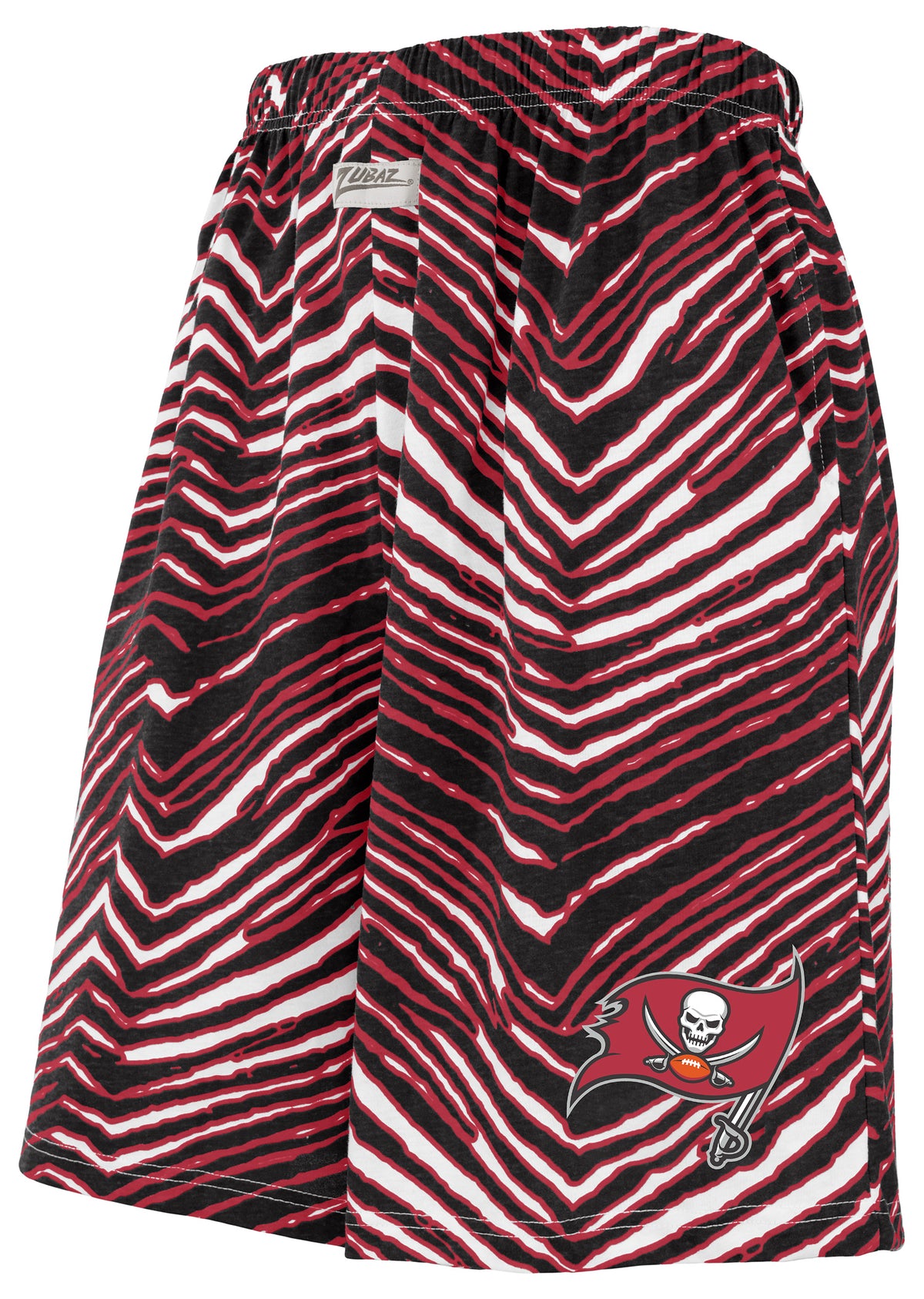 Zubaz NFL Adult Unisex Z88 Zebra Short for Men and Women, Tampa Bay Buccaneers - Official NFL Licensed Zubaz Apparel (1 of 2)