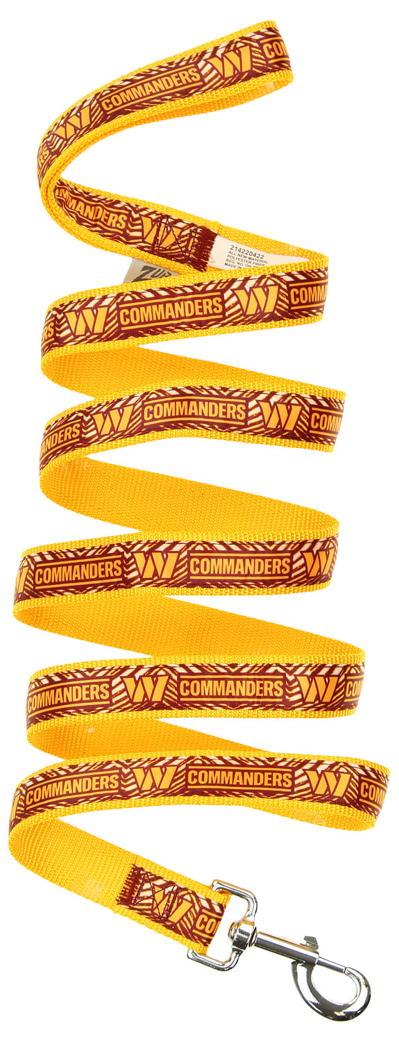Zubaz X Pets First NFL Washington Football Commanders Team Logo Leash For Dogs - Official NFL Commanders Zubaz Apparel (1 of