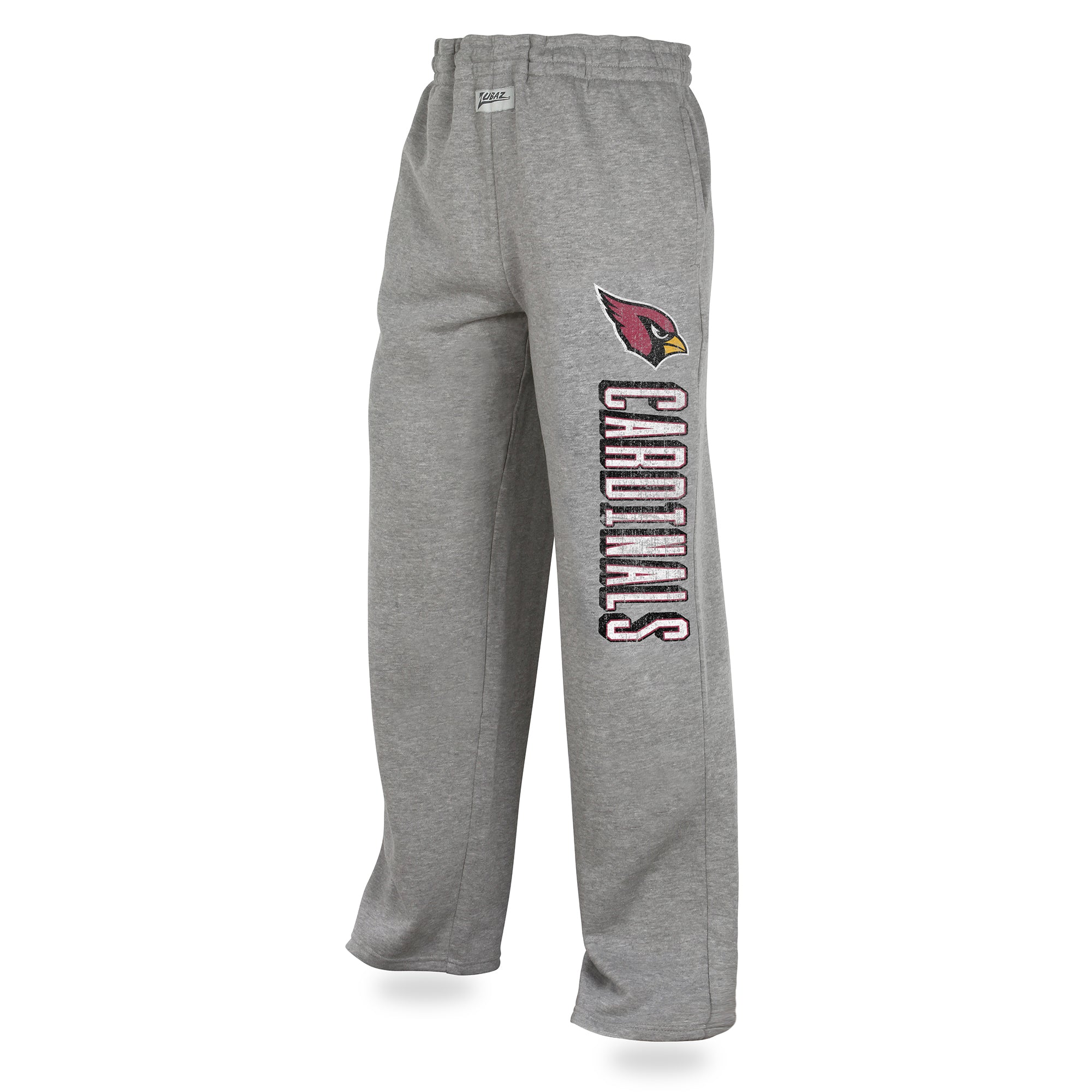 Zubaz NFL Men's Arizona Cardinals Sweatpants, Heather Gray