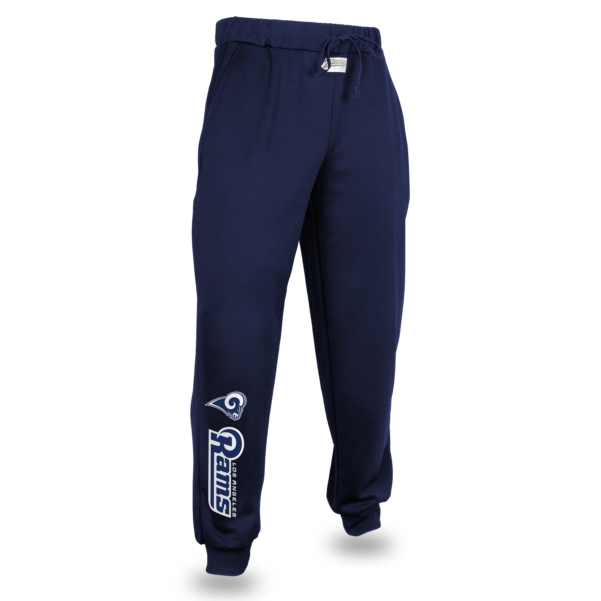 Zubaz NFL Men's Los Angeles Rams Team Color Joggers, Navy