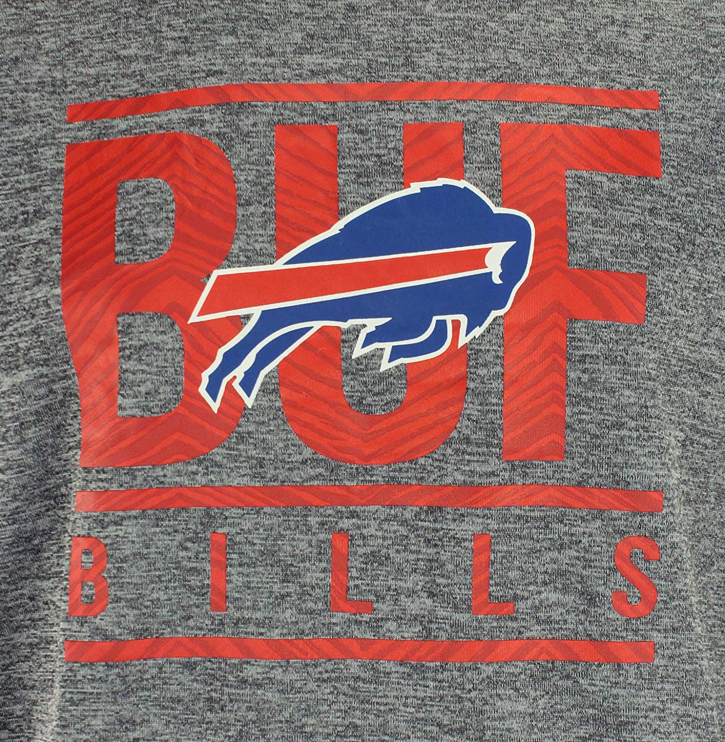 Zubaz NFL Buffalo Bills Men's Lightweight French Terry Crew Neck Sweatshirt