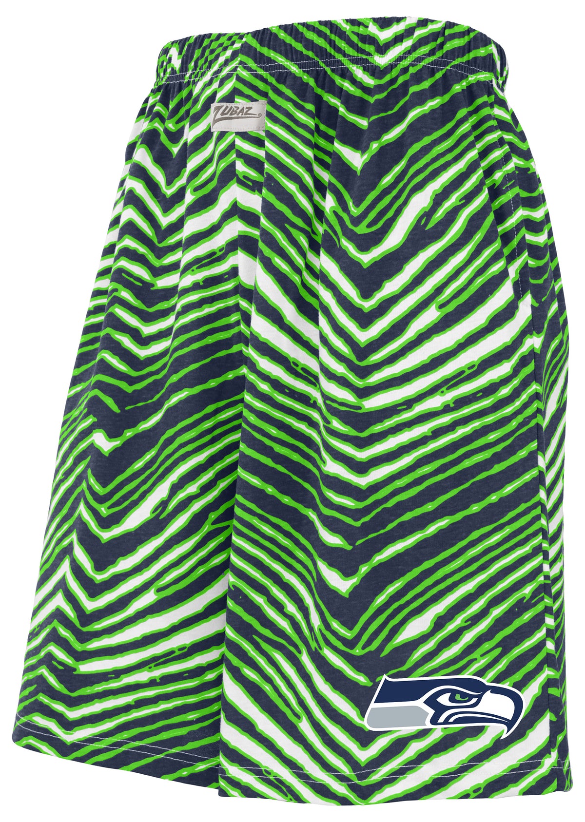 Zubaz NFL Adult Unisex Z88 Zebra Short for Men and Women, Seattle Seahawks - Official NFL Seahawks Zubaz Apparel (1 of 2)