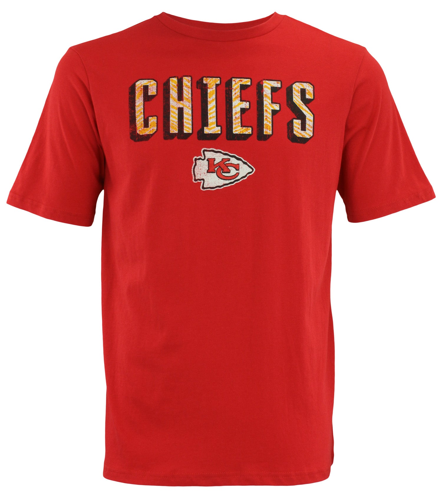 Zubaz NFL Men's Kansas City Chiefs Short Sleeve Zeb Graphic T-Shirt