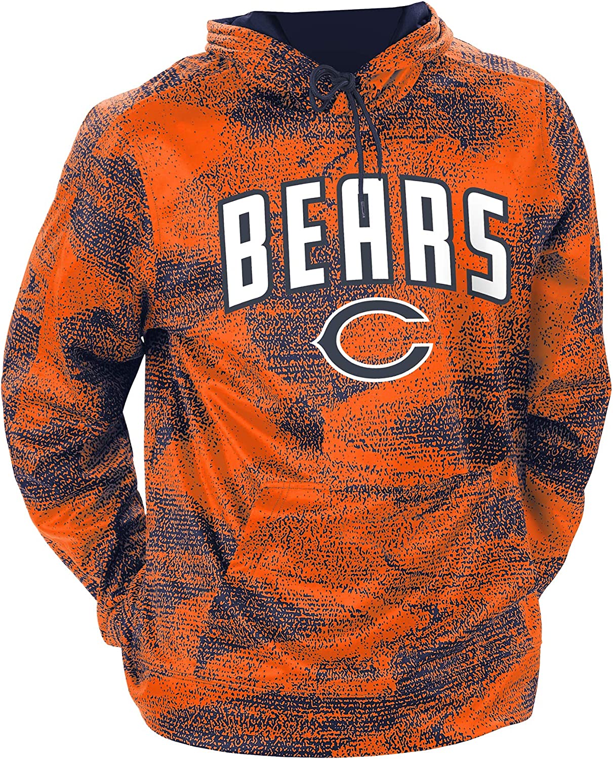Zubaz NFL Men's Static Hoodie, New York Giants Chicago Bears