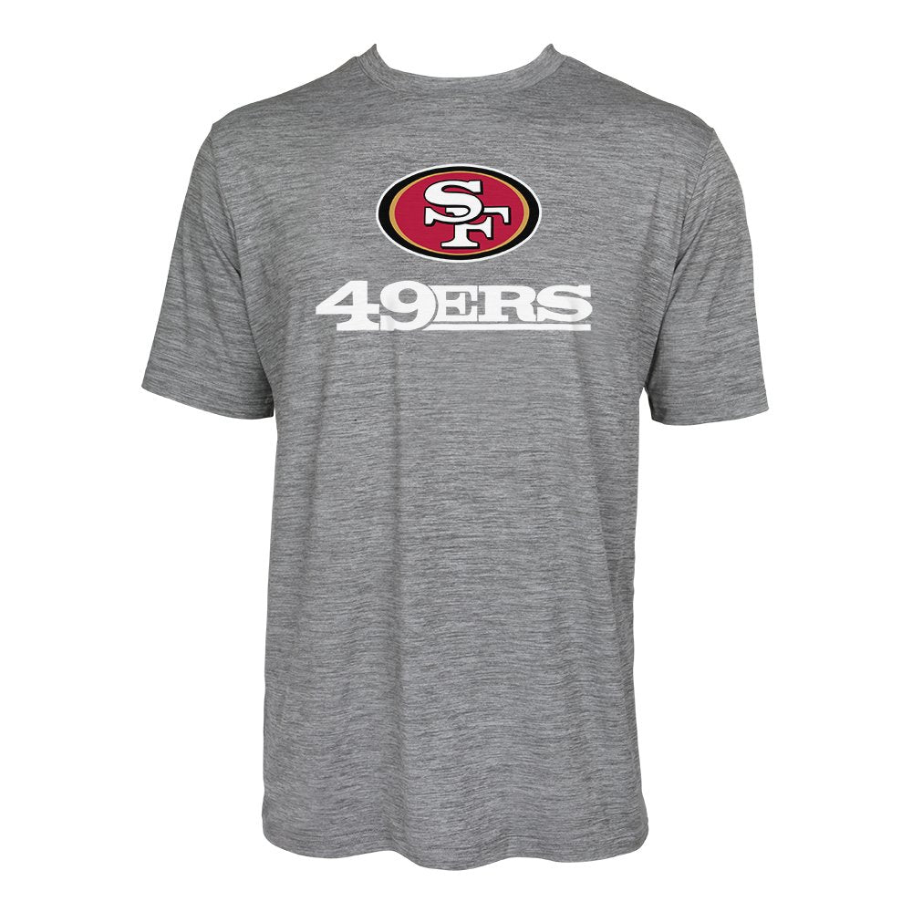 Zubaz NFL Men's San Francisco 49ers Team Name and Logo Wordmark Tee